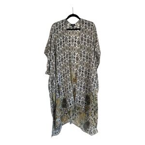 Nicole Miller | Boho Floral Long Kimono | One Size